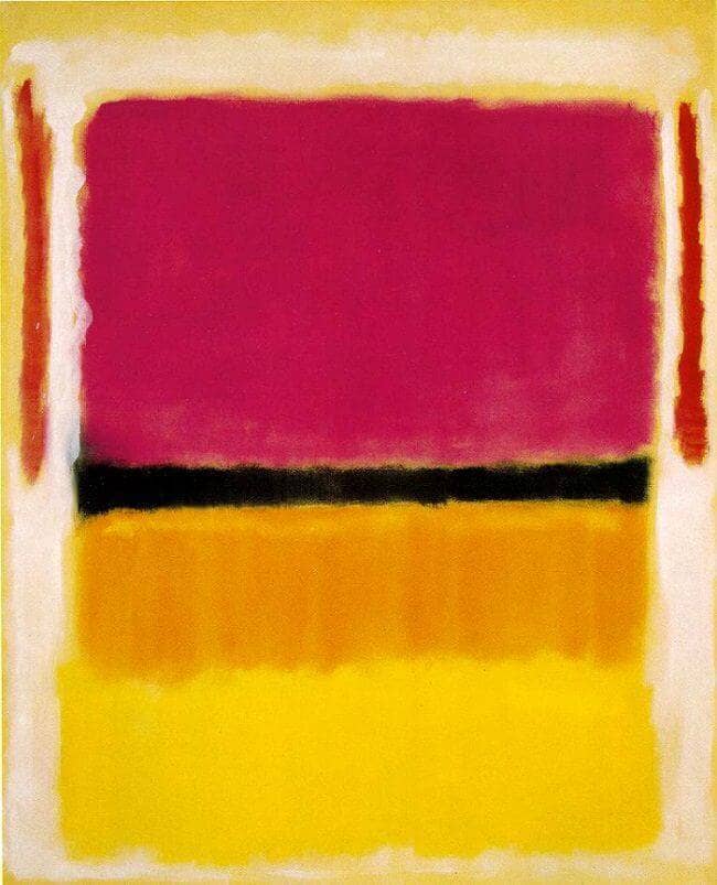 Violet, Black, Orange, Yellow on White and Red, 1949 by Mark Rothko
