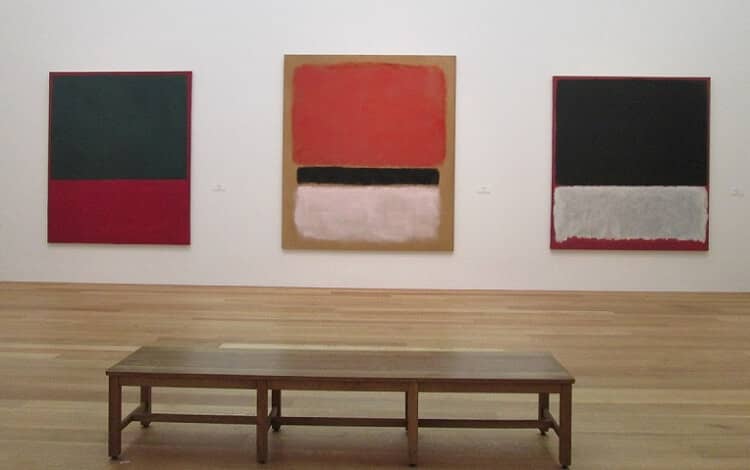 Photo of Red, Black, White on Yellow, 1955 by Mark Rothko